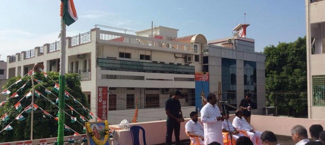 Independence Day celebrations at BJP State office at Vijayawada Independence Day celebrations at BJP State office at Vijayawada