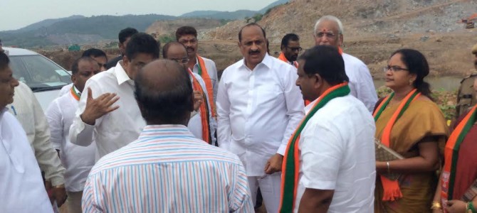 Leaders of BJP Andhra Pradesh in the leadership of Dr.Kambhampati Haribabu visited Polavaram Project today to assess the progress and work in close co-operation with the State Government and Center for its speedy completion.